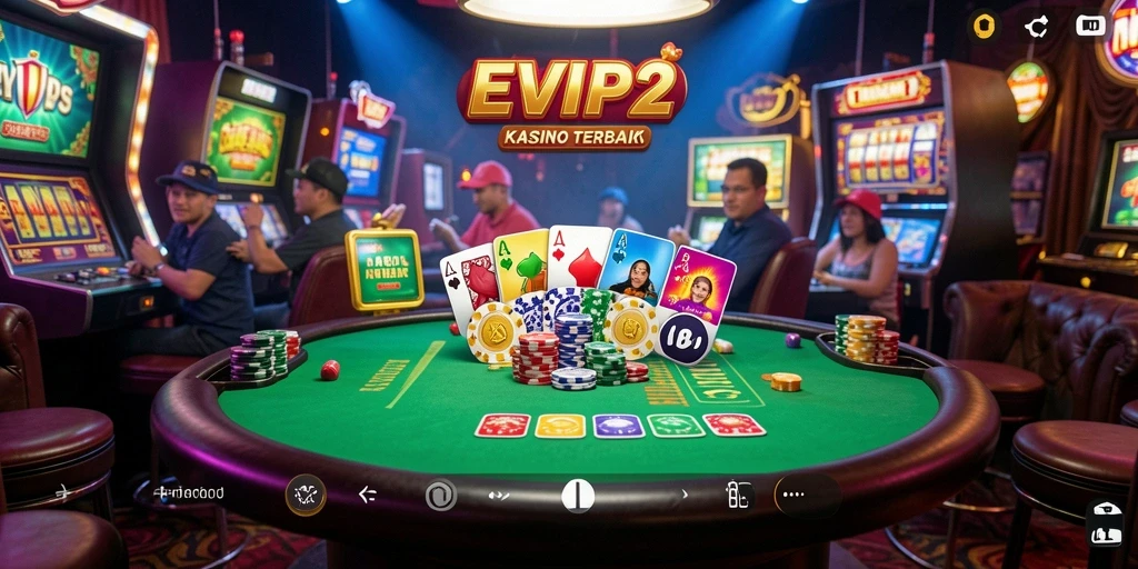 Tampilan gameplay penuh aksi dari EVIP2 di aplikasi Kasino.