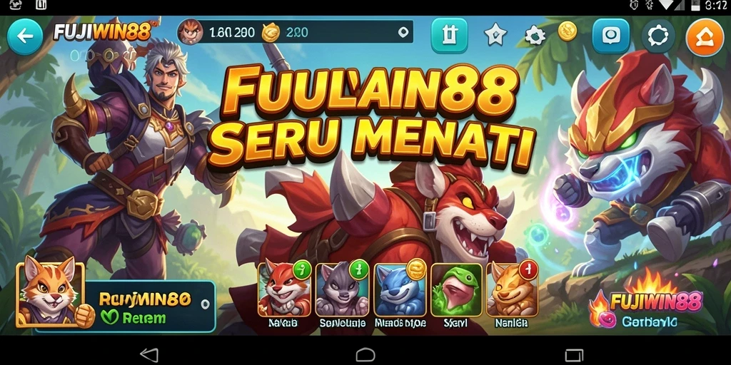 Screenshot menunjukkan aksi seru dalam permainan petualangan FUJIWIN88.