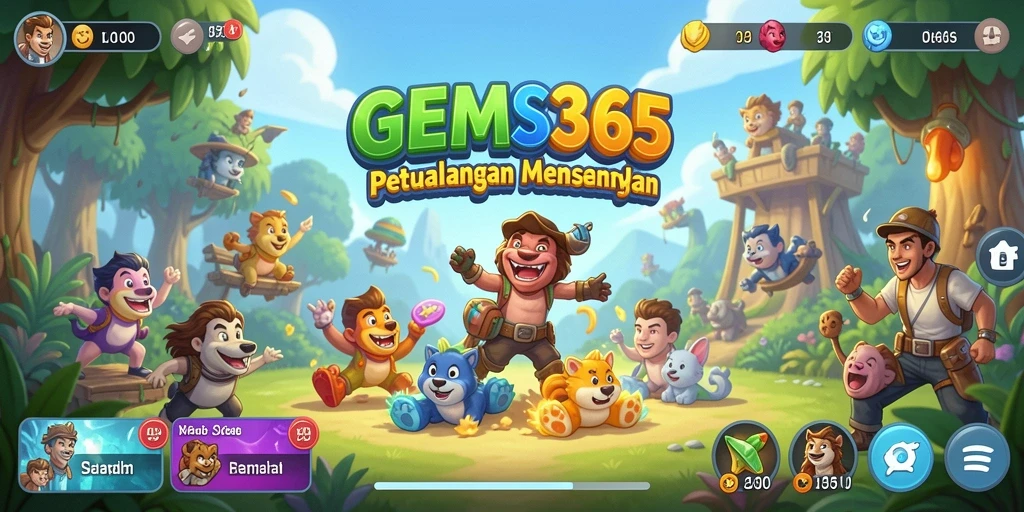 Tangkap momen seru dalam gameplay GEMS365 yang penuh warna.
