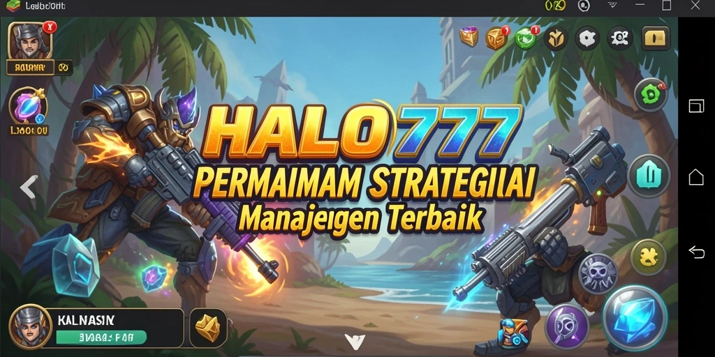 Tangkapan layar menunjukkan aksi pertempuran seru di HALO777.