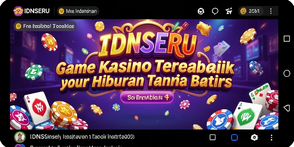 Tampilan gameplay menarik dari IDNSERU dengan suasana Kasino yang nyata.