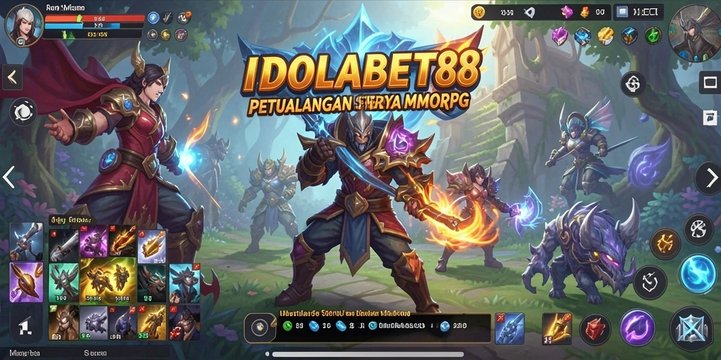 Screenshot gameplay IDOLABET88 menampilkan petualangan seru dalam MMORPG.