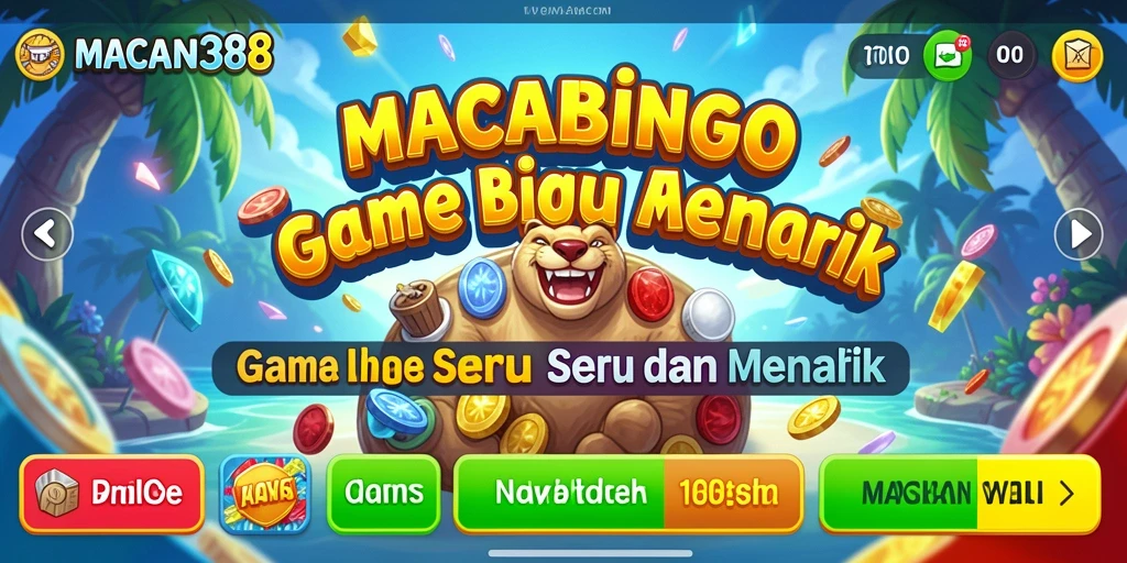 Tampilan gameplay seru dalam aplikasi Bingo MACAN388.
