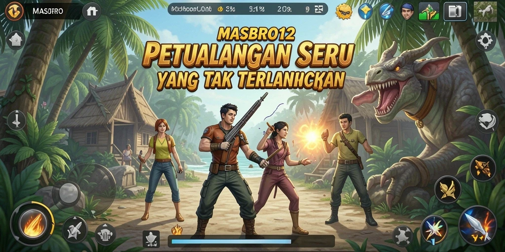 Tampilan gameplay <strong>MASBRO12</strong> yang penuh petualangan dan tantangan menarik.