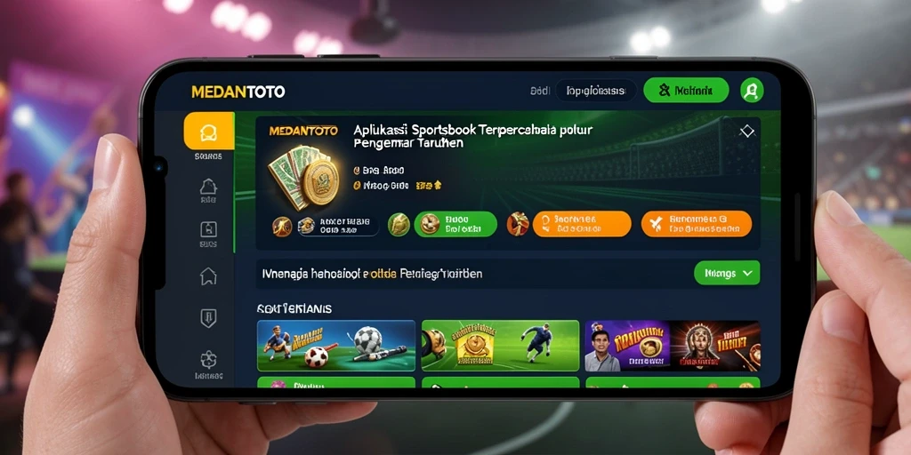 Tampilan utama MEDANTOTO yang menampilkan berbagai jenis taruhan olahraga.