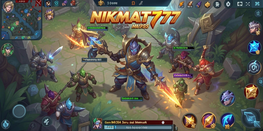 Tampilan gameplay NIKMAT777 yang menegangkan di arena pertempuran.