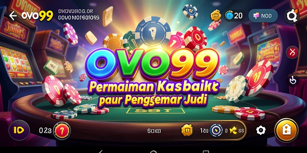 Screenshot OVO99 menampilkan pengalaman bermain Kasino yang mengasyikkan dan interaktif.