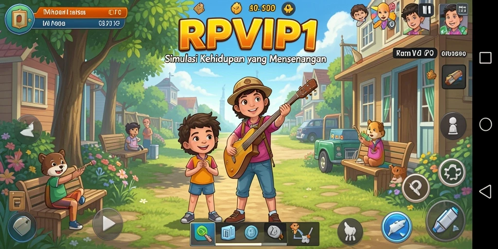 Tangkapan layar gameplay <strong>RPVIP1</strong> menampilkan interaksi sosial yang seru dan grafis yang memukau.