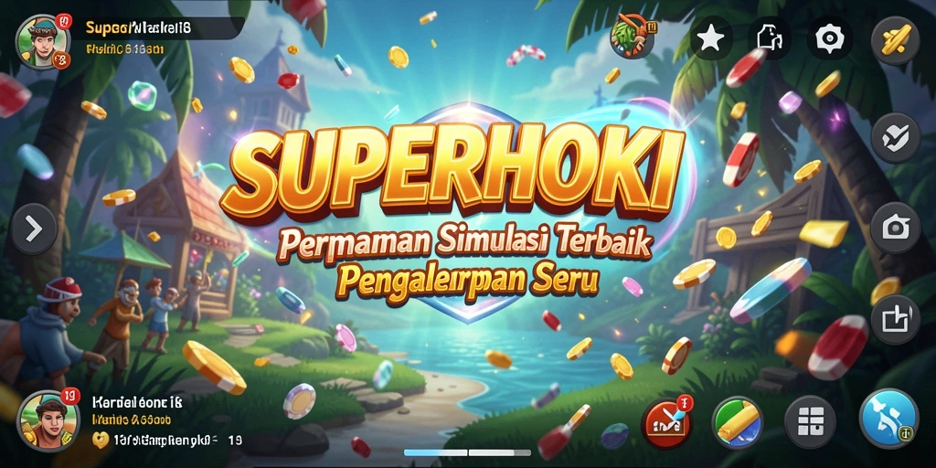 Tampilan menarik dari <strong>SUPERHOKI</strong> yang menampilkan gameplay Simulation.