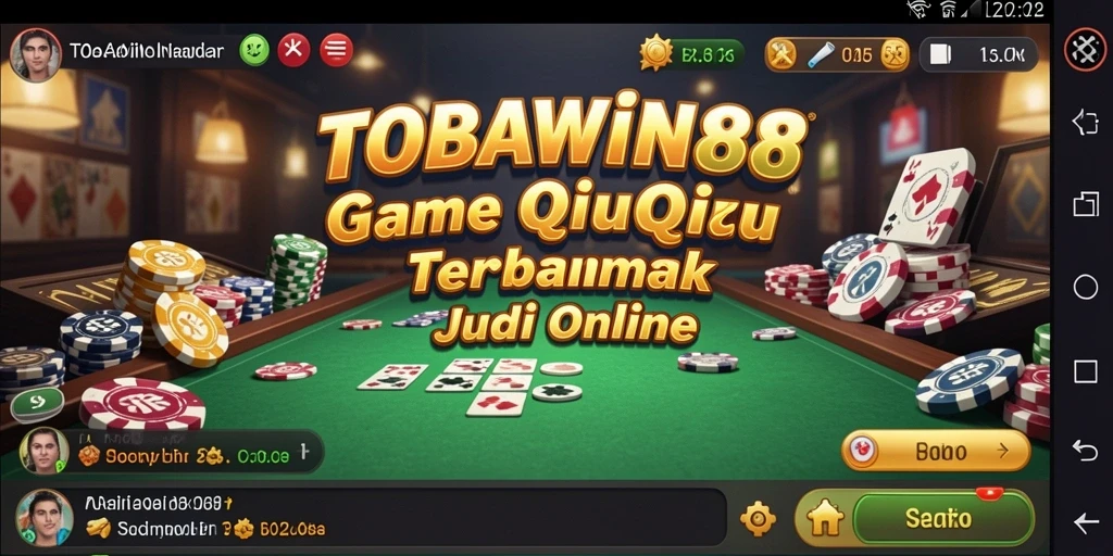 Tampilan bermain QiuQiu yang seru di TOBAWIN88.